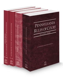 Pennsylvania Court Rules State/Federal/Eastern Local/Eastern Key V.I, V.II, V.IIIc, and V.IIId