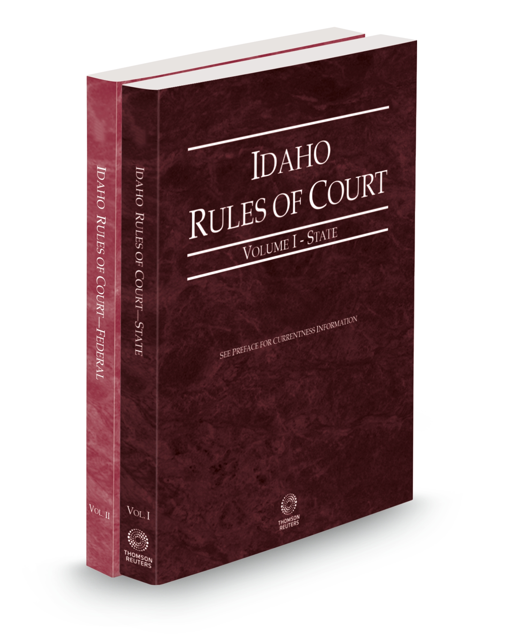 Cover of ID COURT RULES STATE AND FEDERAL V.I-II FULL SET