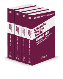 Family Law, 2026 Edition (The Rutter Group California Practice Guide)