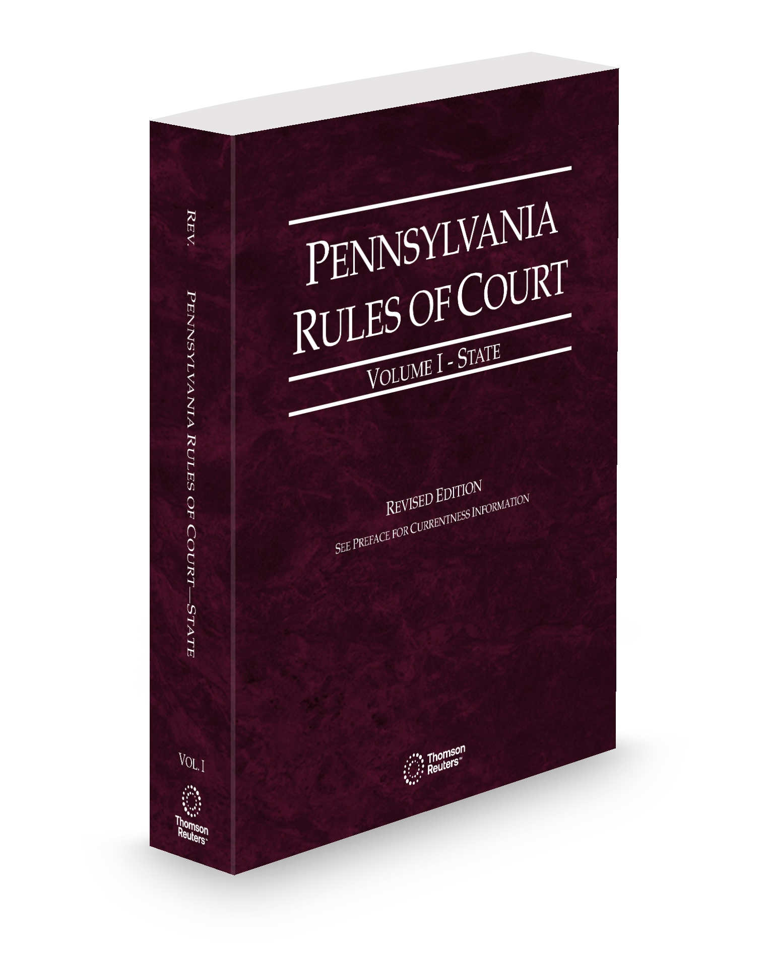 Cover of Pennsylvania Rules of Court State, Volume I, Pennsylvania Court Rules, Set