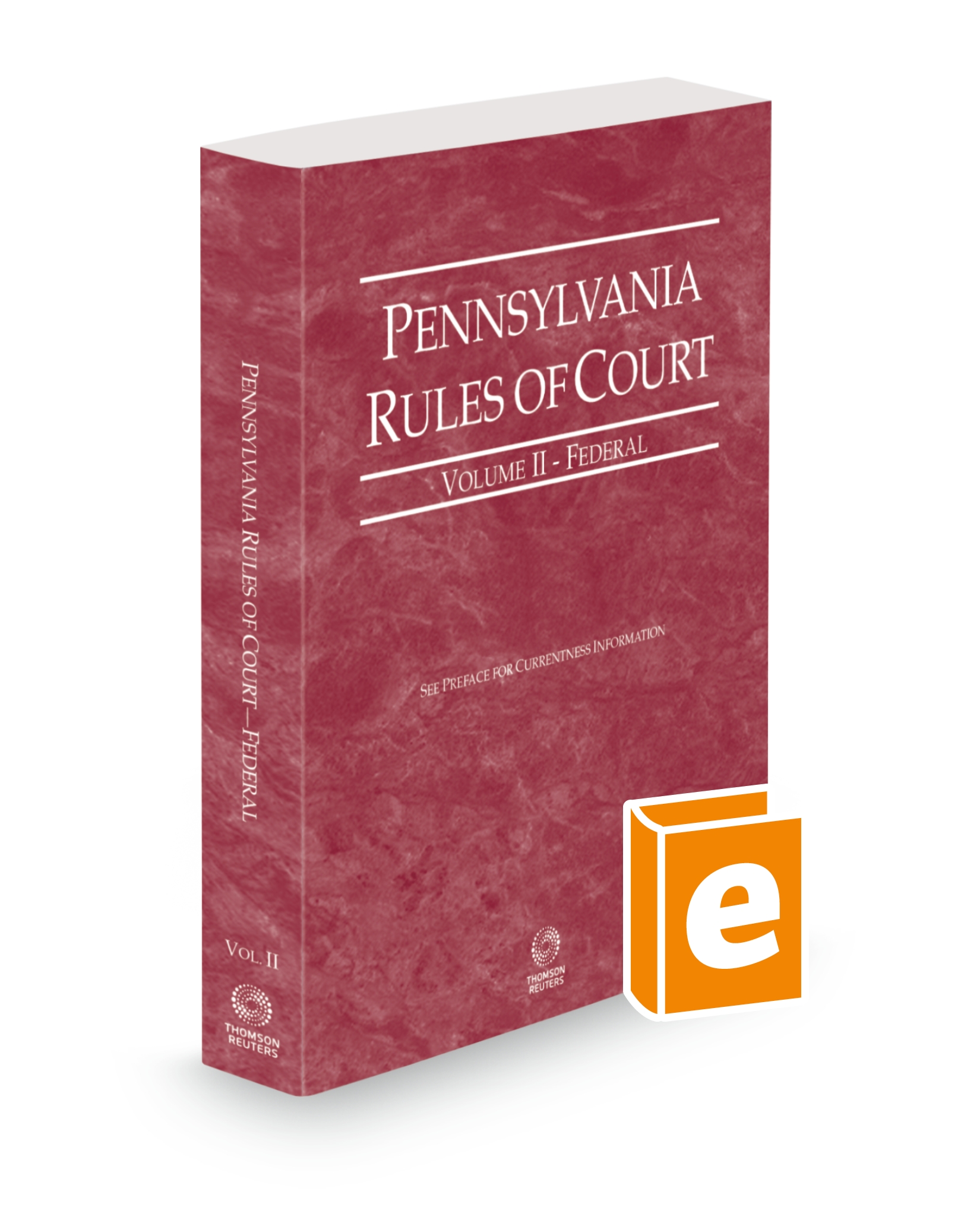 Cover of PA COURT RULES FEDERAL V.II FULL SET