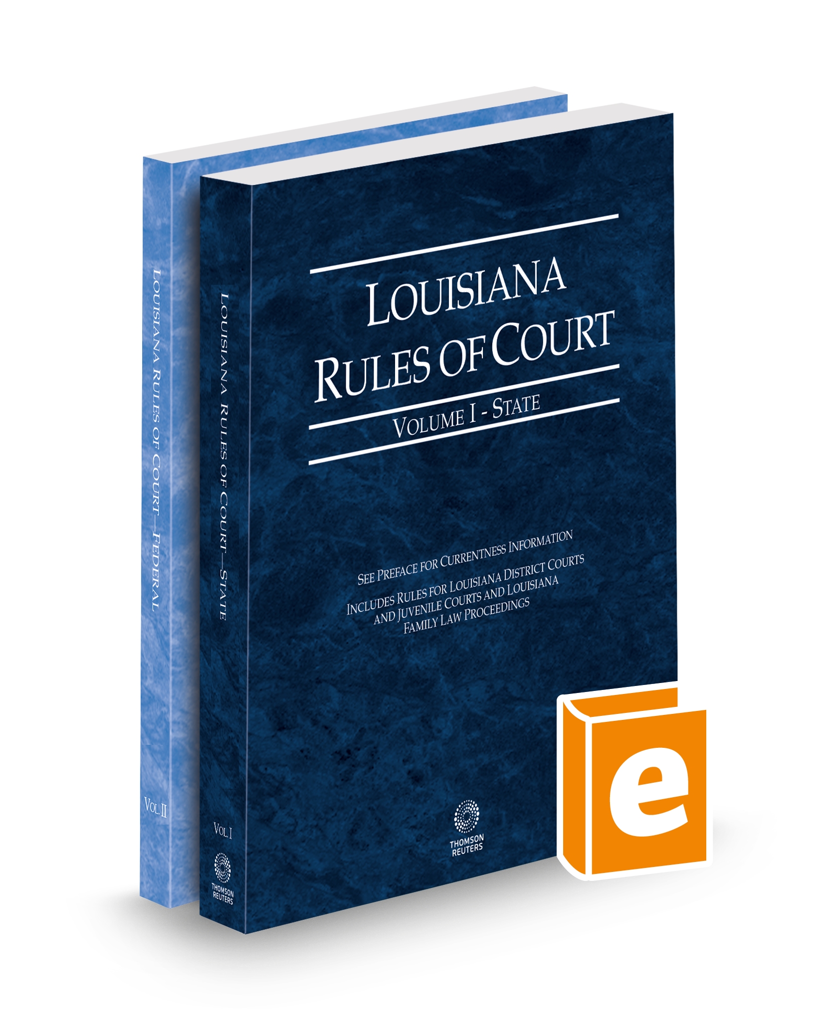 Cover of LA COURT RULES STATE AND FEDERAL V.I-II FULL SET