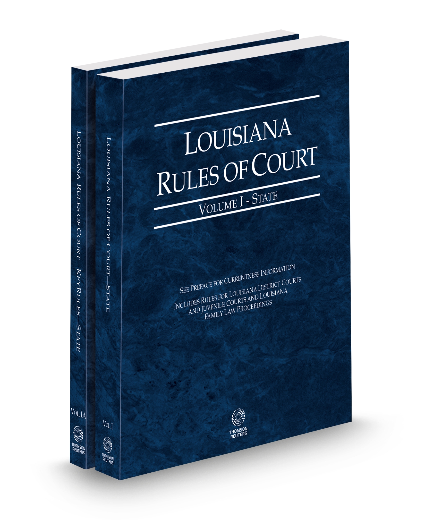 Cover of LA COURT RULES STATE AND STATE KEYRULES V.I-IA FULL SET