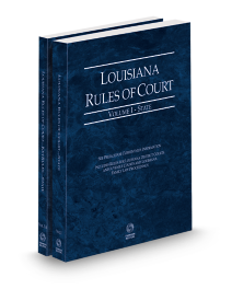 Louisiana Rules of Court State KeyRules V. Ia