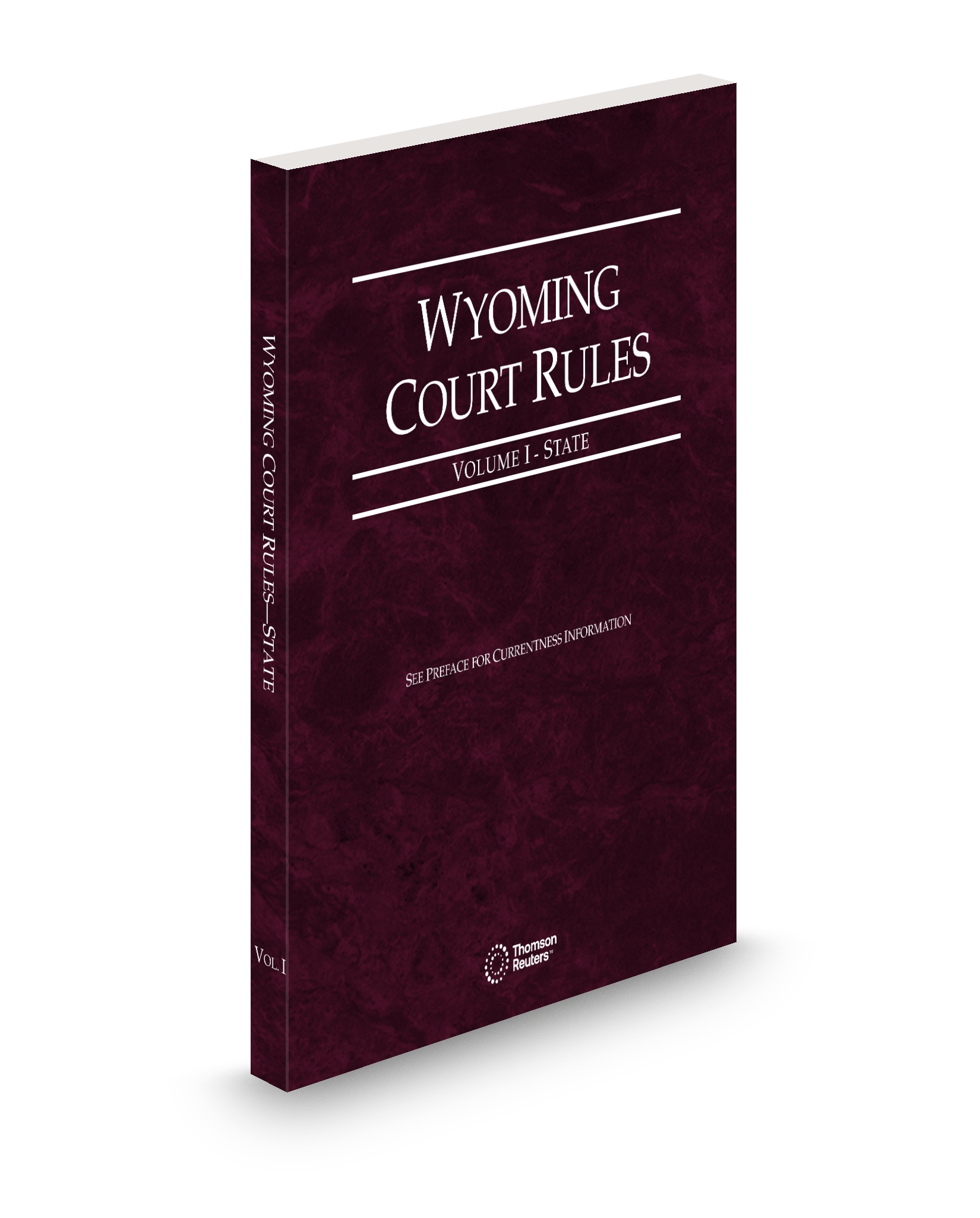 Cover of WY COURT RULES STATE V.I FULL SET