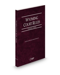 Wyoming Court Rules State V.I, 2025 ed.