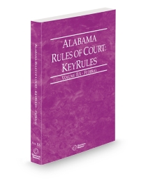 Alabama Federal KeyRules V.IIa, 2026 ed.