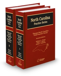 North Carolina Trial Practice Forms (Thorp, Thorp and Sullivan), 2025 ed.
