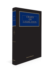 Craies on Legislation, 13th Edition, 1st Supplement