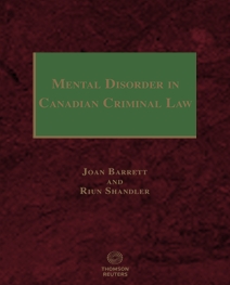 Cover of Mental Disorder in Canadian Criminal Law, Binder/looseleaf and eLooseleaf