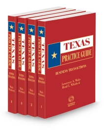 Texas Practice Guide Business Transactions, 2025 ed.