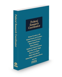 Federal Research Coordinator, 2025 ed.