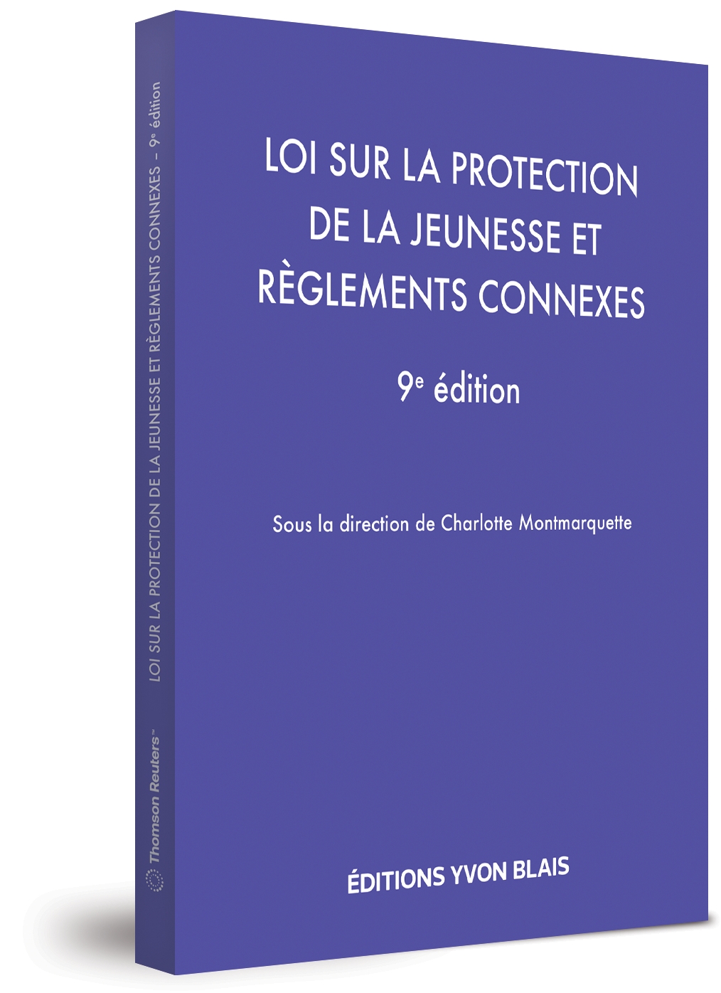 couverture de Loi sur la protection de la jeunesse et règlements connexes, 9e édition