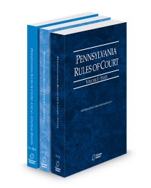 Pennsylvania Court Rules State/Federal/Central Local V.I, V.II, and V.IIIa