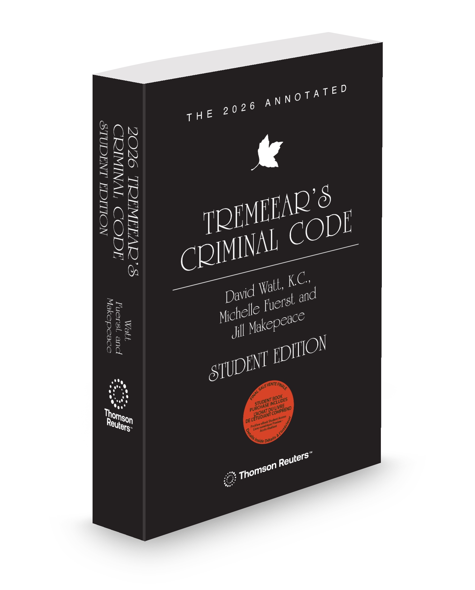 The 2026 Annotated Tremeear's Criminal Code, Student Edition