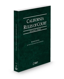 California Court Rules State V.I, 2026 revised ed.