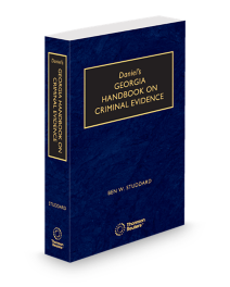 Daniel's Georgia Handbook on Criminal Evidence, 2025 ed.