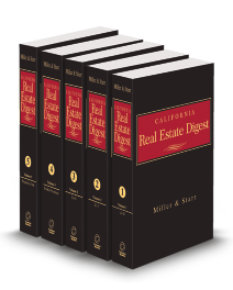 Miller and Starr California Real Estate Digest, 2025 ed.