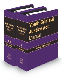 Youth Criminal Justice Act Manual