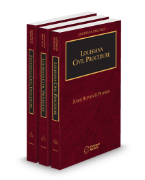 Louisiana Practice Civil Procedure, 2025 ed.