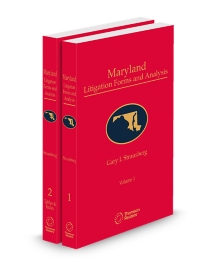 Maryland Litigation Forms and Analysis