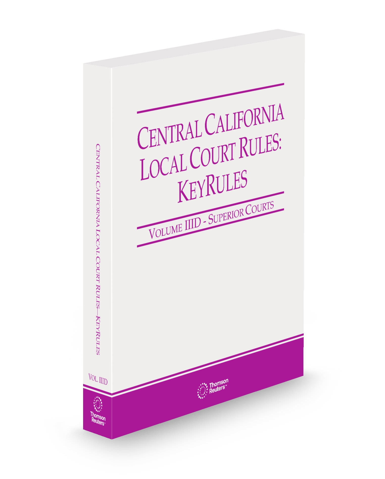 Cover of CA CENTRAL LOCAL COURT RULES KEYRULES V.IIID FULL SET