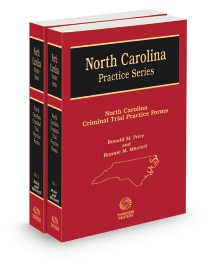 North Carolina Criminal Trial Practice Forms (Price)