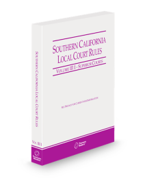 California Southern Local Court Rules V.IIIi, 2026 ed.