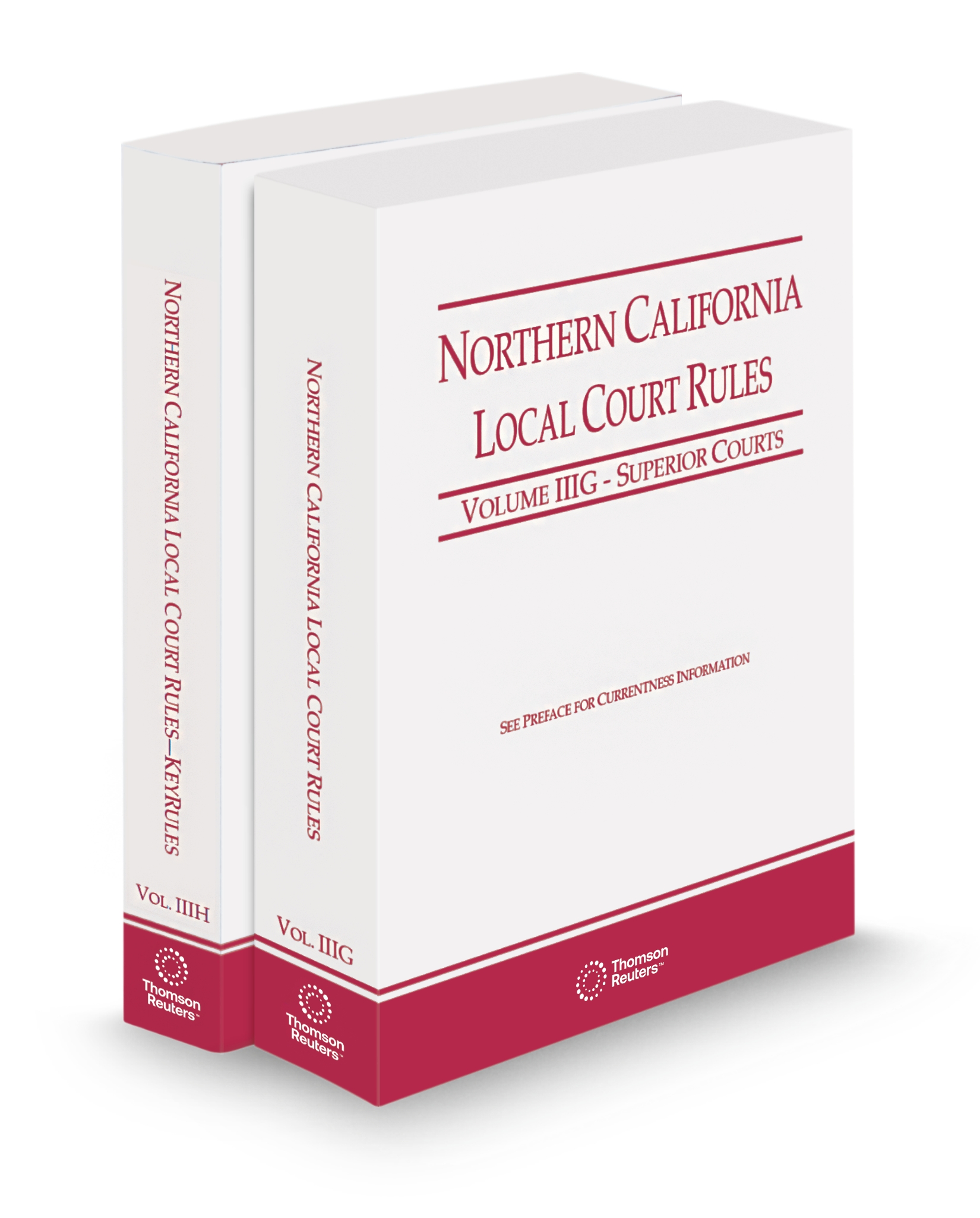 Cover of CA NORTHERN LOCAL COURT RULES AND NORTHERN KEYRULES V.IIIG-IIIH FULL SET