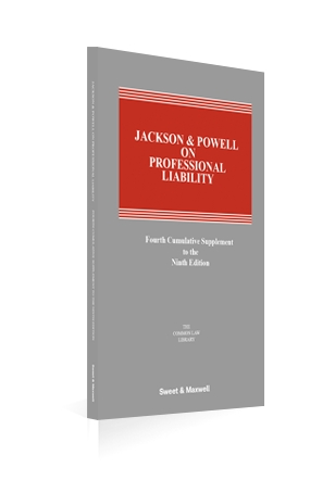 Cover of Jackson & Powell on Professional Liability, 9th Edition, 4th Supplement