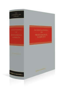 Jackson & Powell on Professional Liability, 9th Edition, Mainwork and supplement