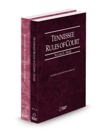 Tennessee Court Rules State and Federal V.I-II, 2025 ed.