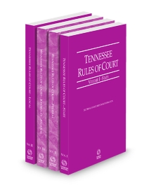 Tennessee Court Rules State, Federal, Federal KeyRules and Local V.I-III