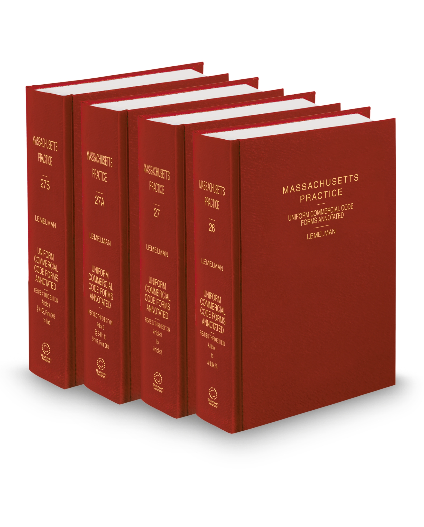 Cover of Massachusetts Practice V.26-27B Uniform Commercial Code Forms Annotated, 2025 ed.