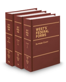 West's Federal Forms V.1 To V.1Aa Supreme Court, 2025 ed.