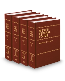West's Federal Forms V.6 To V.6C Bankruptcy Courts, 2025 ed.