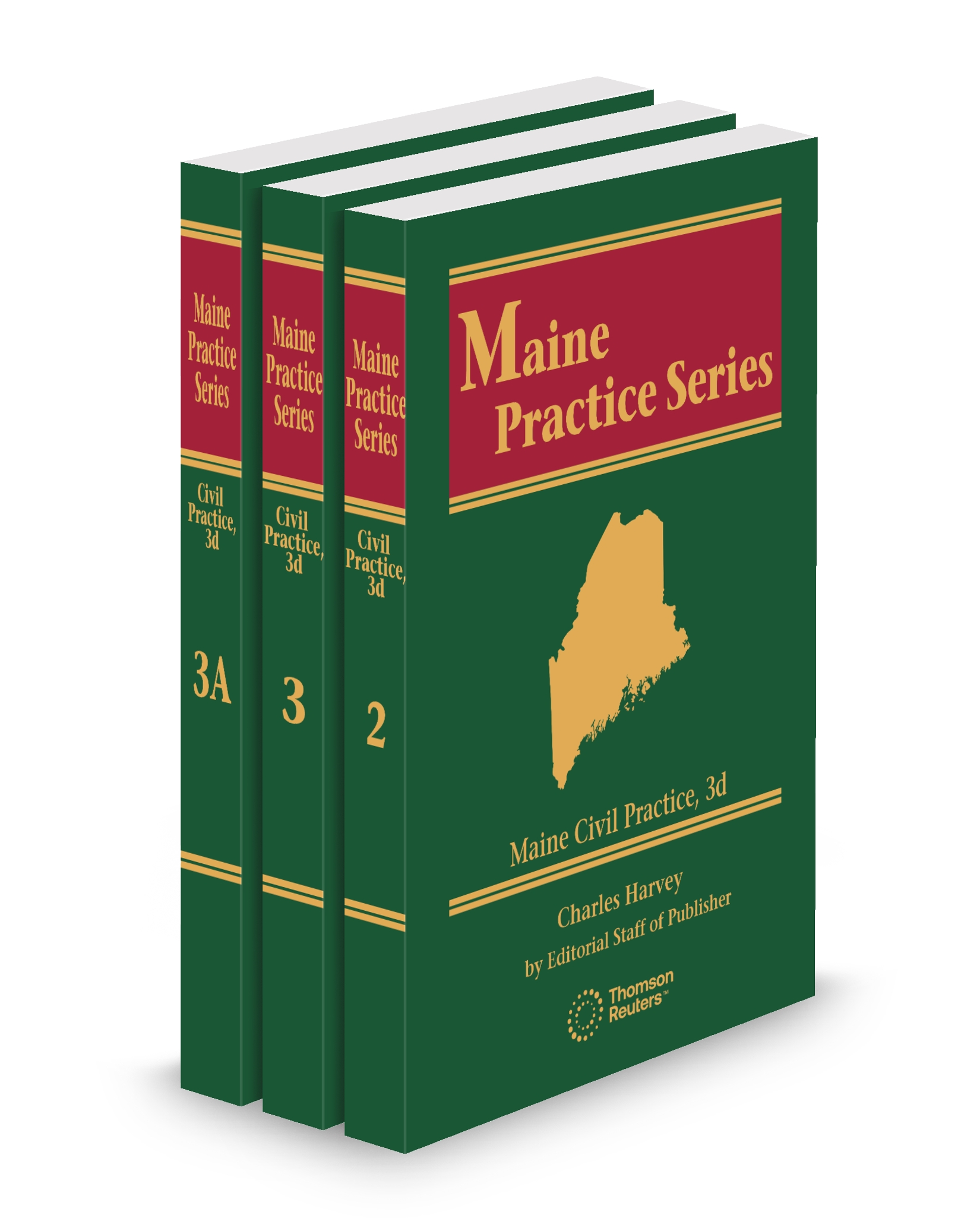 Cover of Civil Practice, 3d, 2025-2026 ed. (Vols. 2-3A, Maine Practice Series)