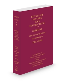 Tennessee Practice V.7 Pattern Jury Instruction Criminal, 2025-2026 ed.
