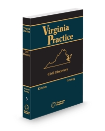 Virginia Practice V.3 Civil Discovery, 2025-2026 ed.