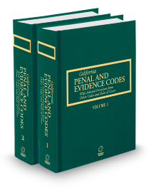 California Desktop California Penal and Evidence Codes, 2026 ed.