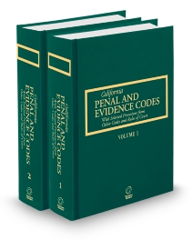 California Desktop California Penal and Evidence Codes, 2026 ed.