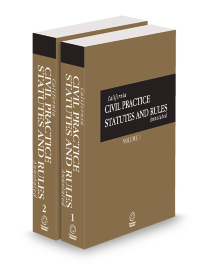California Civil Practice Statutes and Rules Annotated, California Desktop Codes, 2026 ed.