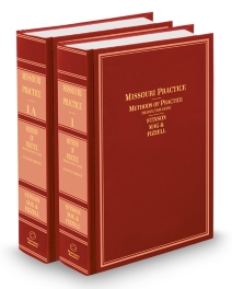 Missouri Practice V.1-1A Methods of Practice Transaction Guide, 2026 ed.