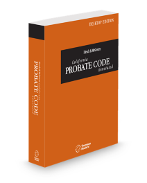 Mcgovern and Hirsch California Desktop Probate Code Annotated, 2026 ed.