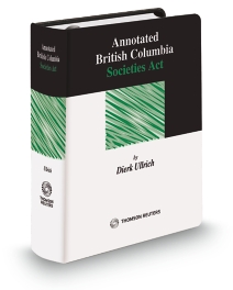 Annotated British Columbia Societies Act