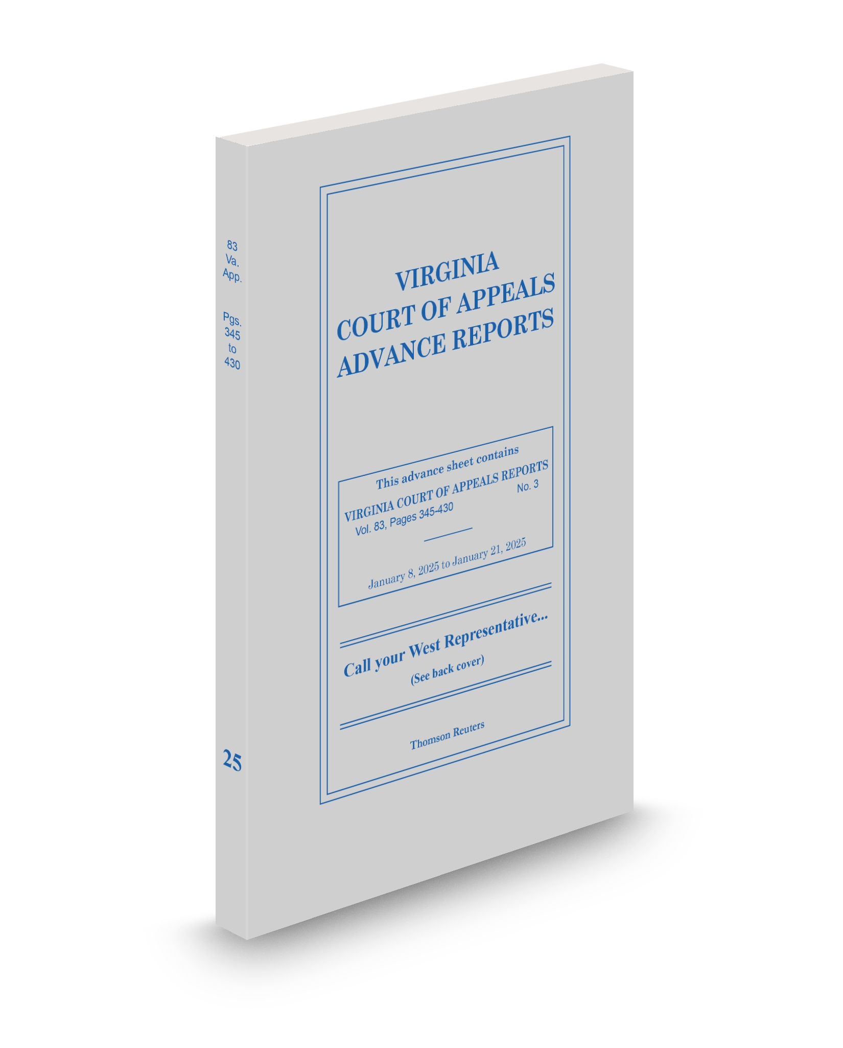 Cover of VA COURT OF APPEALS REPORTS AS FULL SET