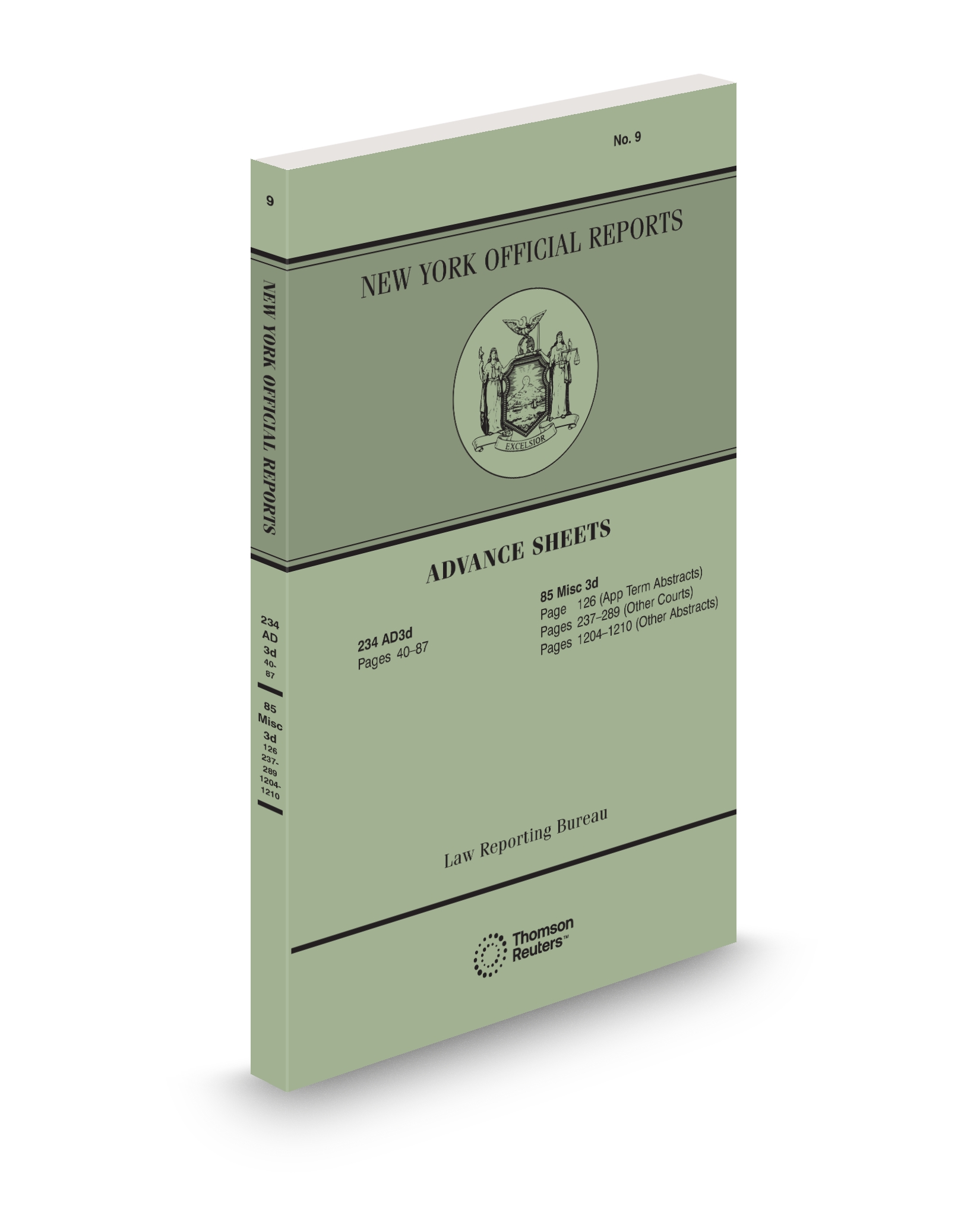 Cover of NY REPORTS ADV SHEET FULL SET