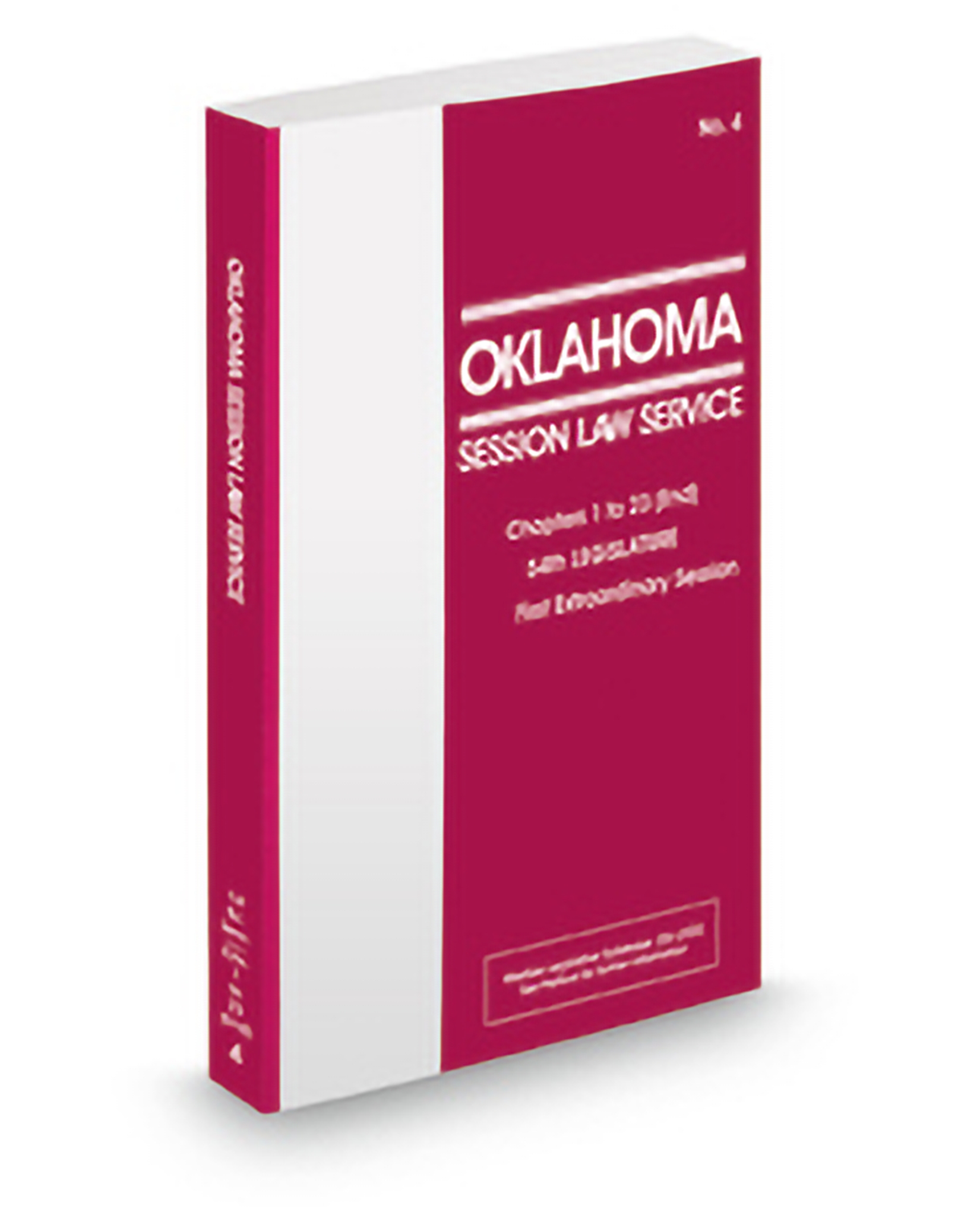Cover of Oklahoma Session Law Service