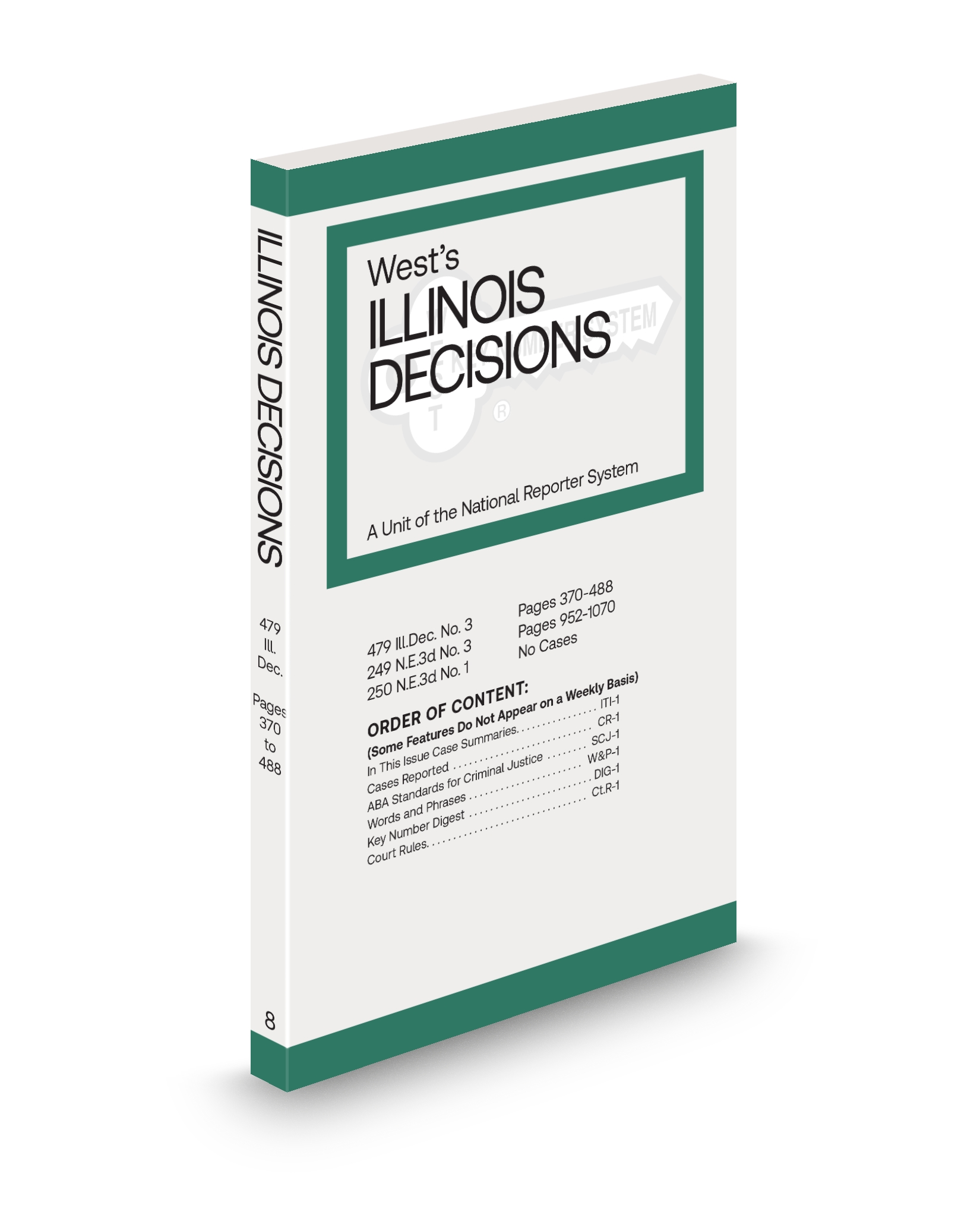Cover of IL DECISIONS ADV SHEET FULL SET