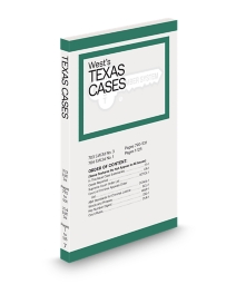 Texas Cases Advance Sheets